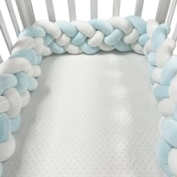 2M 3M Baby Bumper Crib Protector Mobile Baby Bed Cushion Set Bule Colour for Infant Room Decor 2023 Free Shiping Baby Cot Bumper