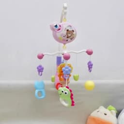 360° Musical Baby Crib Mobile Rotating Night Light Bed Bell Toy Four Speed Timming Hanging Infant Newborn Rattle Bedside Gift