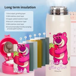 Disney Children's Insulated Water Bottle School-Ready Spider-Man Water Flask Unisex Primary School Pupils' Direct-Drink Cup