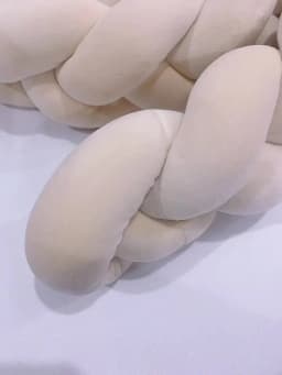  1M/2M/3M/4M Knot Braid Baby Bed Bumper Infant Cradle Protector Plush Pillow Cushion Crib Anti-collision Room Decor