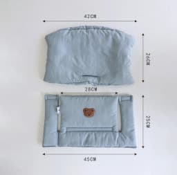 New Solid Color Children's Dining Chair Cushion, Breathable Baby Eating Cushion, Infant Growth Chair Cushion Accessories for Restaurants and Home Use
