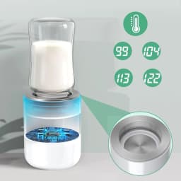 BornBL N1S Portable Baby Bottle Warmer, Fast Heating Travel Milk Warmer, 8800mAh Breastmilk Warmer On The Go with 3 Adapters