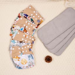 Elinfant waterproof baby cloth diaper with 4 absorbents mesh cloth inner os for 3-15kg washable eco-friendly pocket cloth nappy