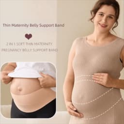 New One-Piece Maternity Belt Adjustable Waist Care Back Clothes Belt Thin Maternity Abdomen Brace Protector Maternity Use