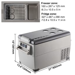 SucceBuy 35L Car Refrigerator Compressor Portable Small Refrigerator for Driving Travel Fishing Outdoor Home Use
