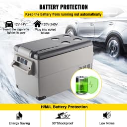 SucceBuy 35L Car Refrigerator Compressor Portable Small Refrigerator for Driving Travel Fishing Outdoor Home Use
