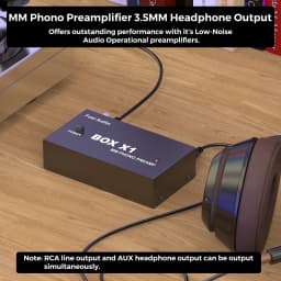 Fosi Audio BOX X1 Phono Preamp for Turntable Phonograph Preamplifier Mini Stereo Audio HiFi With Headphone Amplifier