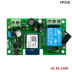 Tuya wifi Switch One Way Module 10A Rele Relay Controller DC/AC 7-32V 12V 24V 220V 110V Smart Life Jog Self-locking Relay Module