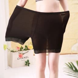 Women Seamless Underwear Soft Cotton Safety Short Pants Female Sexy Lace Black Boxers Women Plus Size Boyshort Panties