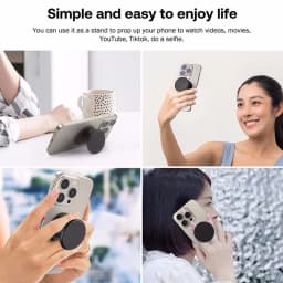 Magnetic Folding Mobile Phone Grip Holder Socket Pocket Support for Magsafe IPhone Mac Samsung Safe Ring Finger Expanding Stand