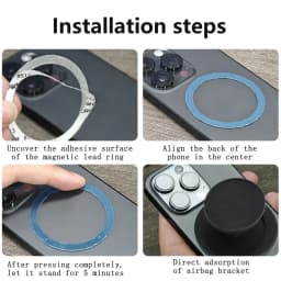 Magnetic Folding Mobile Phone Grip Holder Socket Pocket Support for Magsafe IPhone Mac Samsung Safe Ring Finger Expanding Stand