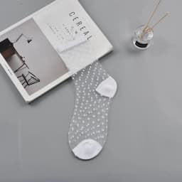 Fashion Sexy Women Socks New Product Crystal Silk Tide Socks Spring Summer Transparent Lace Mesh Fishnet Socks Lady Cool Sox