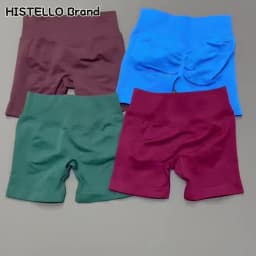 Women Fitness Workout Shorts Yoga High Waist Lift Butt Fitness Shorts Gym Running Sportswear Women Push Up Gym Leggings