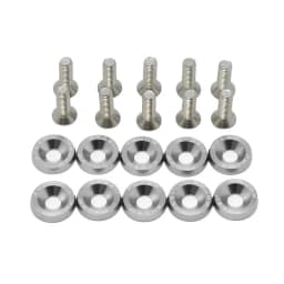 10 PCS M6 Car Modified Fasteners Fender Washer Bumper Engine Concave Screws Fender Washer License Plate Bolts Car Styling Gasket