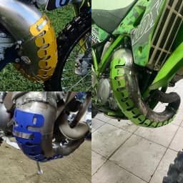 Motorcycle Muffler Thermal Protector Cover Exhaust Heat Shield For HONDA CRF 450X/250LX And YAMAHA YZ125 YZ250 YZ426F YZ450F