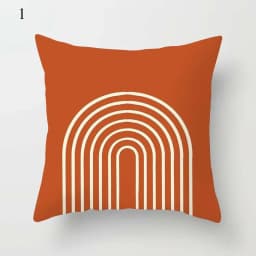 Brown Series Modern Simple INS Pillowcase Square Sofa Pillow Cover Striped Lattice Cushion 45*45cm