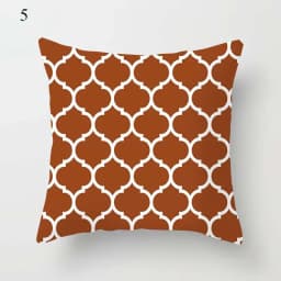 Brown Series Modern Simple INS Pillowcase Square Sofa Pillow Cover Striped Lattice Cushion 45*45cm