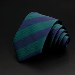 New Men's Tie Classic Stripe 7cm Jacquard Red Blue Green Necktie Daily Wear Cravat Wedding Party Dress Accessories Gift For Man