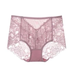Women Ultra-thin Mesh Panties Sexy High-waist Butt Lifter Briefs Lace Embroidery Underwear Seamless Breathable Plus Size Knicker