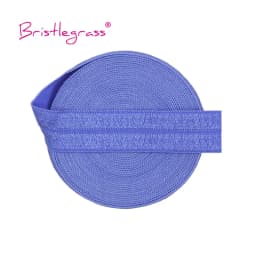 BRISTLEGRASS 2 5 10 Yard 5/8" 15mm Solid Shiny Fold Over Elastic FOE Spandex Satin Band Tape Hair Tie Headband Dress Sewing Trim