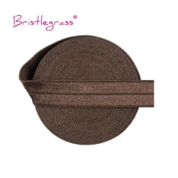 BRISTLEGRASS 2 5 10 Yard 5/8" 15mm Solid Shiny Fold Over Elastic FOE Spandex Satin Band Tape Hair Tie Headband Dress Sewing Trim