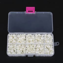 350Pcs 4mm-10mm Mixed Round Imitation ABS Pearl Beads Solid Color Loose Garment Beads for Clothing Decoration,Not Include Boxes