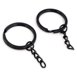 20 pcs/lot Key Ring Key Chain 6 Colors Plated 50mm Long Round Split Keychain Keyrings Wholesale