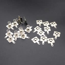 20pcs/ Replacement Metal Batteries Spring Contact Plate Silver For AA AAA Batteries