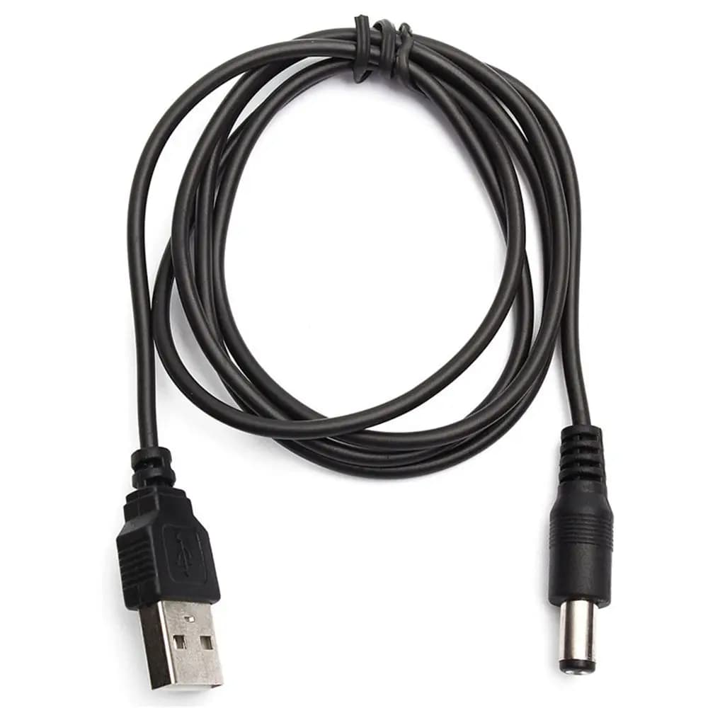 1M USB Port To 5.5 x 2.1mm 5V DC Barrel Jack Power Cable Connector For Small Electronics Devices Promotion Hot