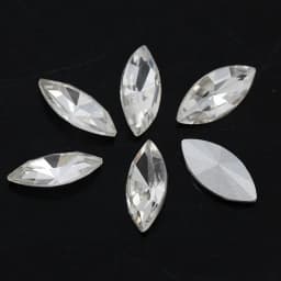 All-size 24-color horse eye Glass Crystal pointed back Rhinestones foiled fancy stons for shoes garment Headdress jewelry making