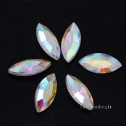 All-size 24-color horse eye Glass Crystal pointed back Rhinestones foiled fancy stons for shoes garment Headdress jewelry making
