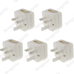 1Pc European Euro EU 2 Pin to UK 3Pin Power Socket Travel Plug Adapter Converter New