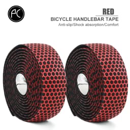 PCycling Road Bicycle Handlebar Tape 2 Rolls Textured Perforated or Honeycomb Wrap Cycling Bar Grip Choose A B Style and Color