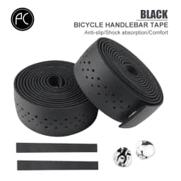 PCycling Road Bicycle Handlebar Tape 2 Rolls Textured Perforated or Honeycomb Wrap Cycling Bar Grip Choose A B Style and Color