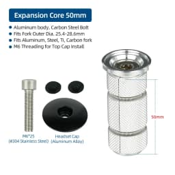 Bicycle Compression Plug Steerer Headset Expansion Bolts Insert Bowl Top Cap Mount 1 1/8" Expander Nuts Carbon Fork Anchor