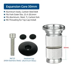 Bicycle Compression Plug Steerer Headset Expansion Bolts Insert Bowl Top Cap Mount 1 1/8" Expander Nuts Carbon Fork Anchor