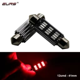EURS 31MM 36mm 39mm 41mm Dome Light 12SMD 4014 SMD CANBUS Error Free Car Interior Bulb License Plate Lamp white red blue 12V 24V