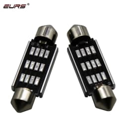 EURS 31MM 36mm 39mm 41mm Dome Light 12SMD 4014 SMD CANBUS Error Free Car Interior Bulb License Plate Lamp white red blue 12V 24V