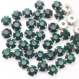 SS12-SS40 Crystal Glass Stones Silver Claw Cup Rhinestones Strass Stones And Crystals Sewing Rhinestones For Clothes DIY Fabric