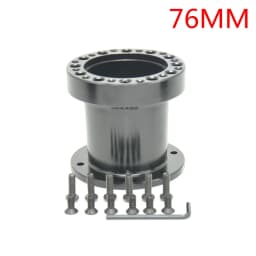 Universal Steering Wheel Hub Spacer 13MM 51MM 76MM 101MM 128MM Steering Wheel Hub Boss Kit Adapter Spacer Black