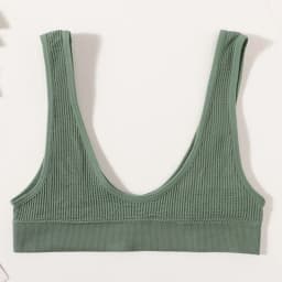 Women Push-Up Bra Small Cup Non-wire Bralette U-Neck Ribbed No-Pad Underwear Multiple Colors Crop Top Ladies Sexy Lingerie M-XL
