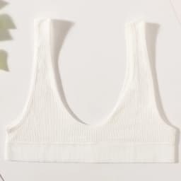 Women Push-Up Bra Small Cup Non-wire Bralette U-Neck Ribbed No-Pad Underwear Multiple Colors Crop Top Ladies Sexy Lingerie M-XL