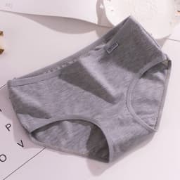 Candy Color Panties Women's Comfortable High Quality Cotton Women's Underwear Mid Waist Ureathable Women's Large Size Briefs