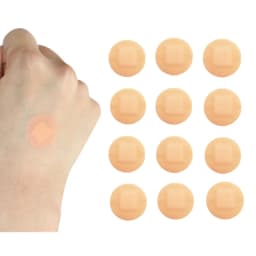 100pcs/set Mini Round Band Aid Skin Color Wound Dressing Plaster Patch Breathable Waterproof Adhesive Bandages Tape