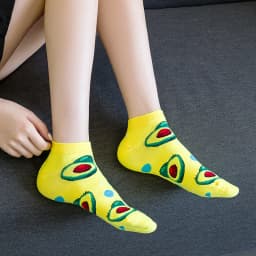 Spring and summer thin men and women shallow mouth cotton socks fruit animal trend comfortable breathable boat socks