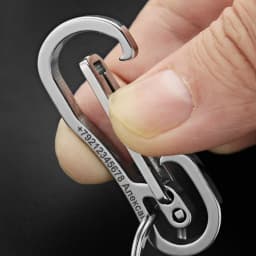 Stainless Steel Keychain Custom Lettering High-grade Keyring Personalized For Men's Car Buckle Key Chain Ring Holder K415