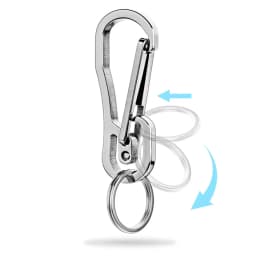 Stainless Steel Keychain Custom Lettering High-grade Keyring Personalized For Men's Car Buckle Key Chain Ring Holder K415