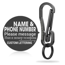 Stainless Steel Keychain Custom Lettering High-grade Keyring Personalized For Men's Car Buckle Key Chain Ring Holder K415