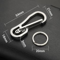 Stainless Steel Keychain Custom Lettering High-grade Keyring Personalized For Men's Car Buckle Key Chain Ring Holder K415