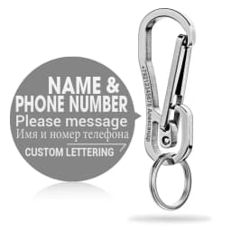 Stainless Steel Keychain Custom Lettering High-grade Keyring Personalized For Men's Car Buckle Key Chain Ring Holder K415
